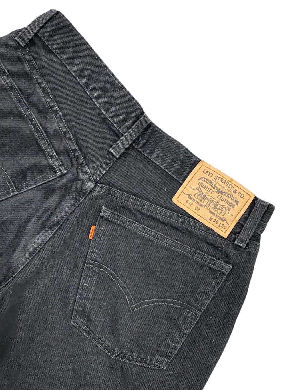 80s Levis vintage 618 jeans with orange tab, high waist, made in the UK -  W31 x L29