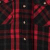 Mens vintage thick plaid shirt heavy weight red and black flannel - Medium  / Large