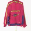 90s Vintage Puma Shell Jacket 1 4 Zip Ski Jacket With Skier And Lime Green Details Large
