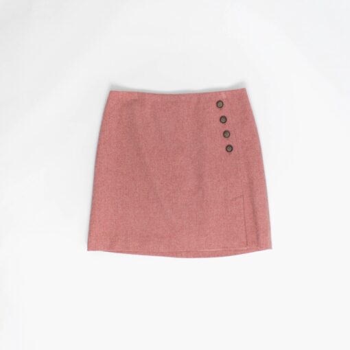 Hobbs wool A-line skirt with faux button detail - Medium / Large