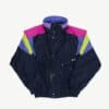 Mens bright ski jacket by EVF, 90s vintage padded sports jacket