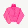 Womens 80s vintage bright pink ski jacket by Nils, luminous puffer jacket