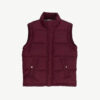 Tommy Hilfiger Denim men's burgundy down puffer bodywarmer