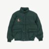 Duffy goose down bomber jacket, forest green