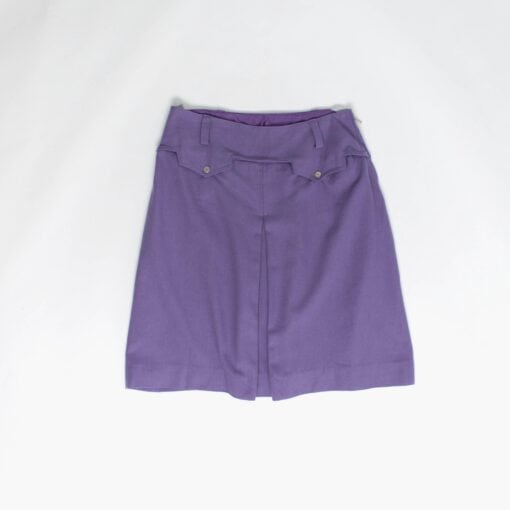 70s vintage purple A-line skirt, short lilac wool skirt, 29 waist - Small / Medium